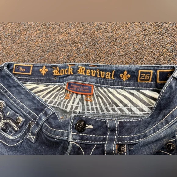 Rock Revival Women's Thick Stitch Jeans Dee Skinny  Size 26 Thick Stitch - Picture 5 of 15